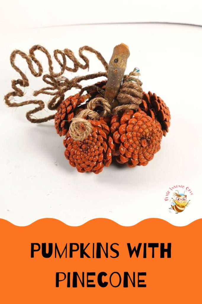pumpkins and pinecone